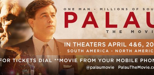 Poster for Palau The Movie featuring release dates in South and North America, April 4 & 6, 2019.